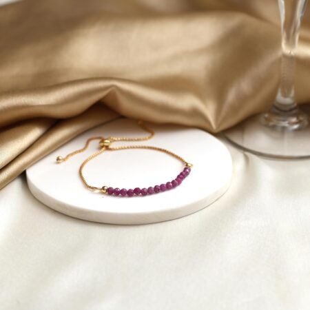 gempires ruby bracelets for women birthstone beaded bracelet july bracelet bolo beads bracelet gift for her gemstone jew