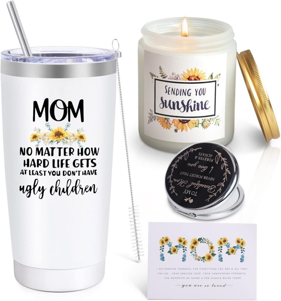 Mothers Day Gifts,20 OZ Insulated Tumbler For Mom From Daughter Son,Funny Presents for Mother In Law,Birthday Gift For Step Mom,Bonus Mom,New Mom,Elderly Women,Christmas Valentines Gifts for Mom