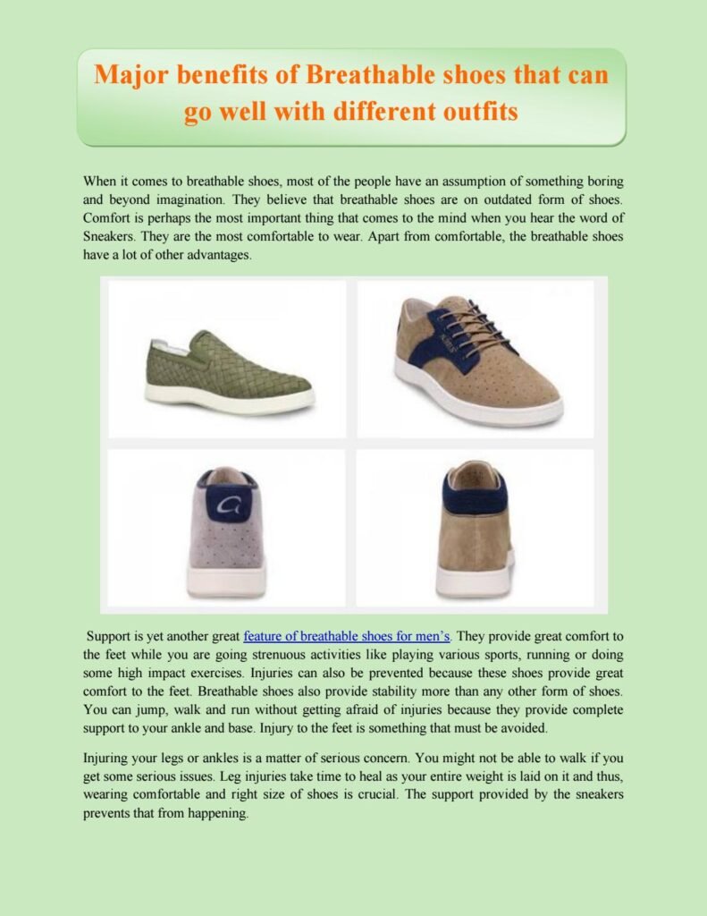 The Importance of Wearing Comfortable Shoes