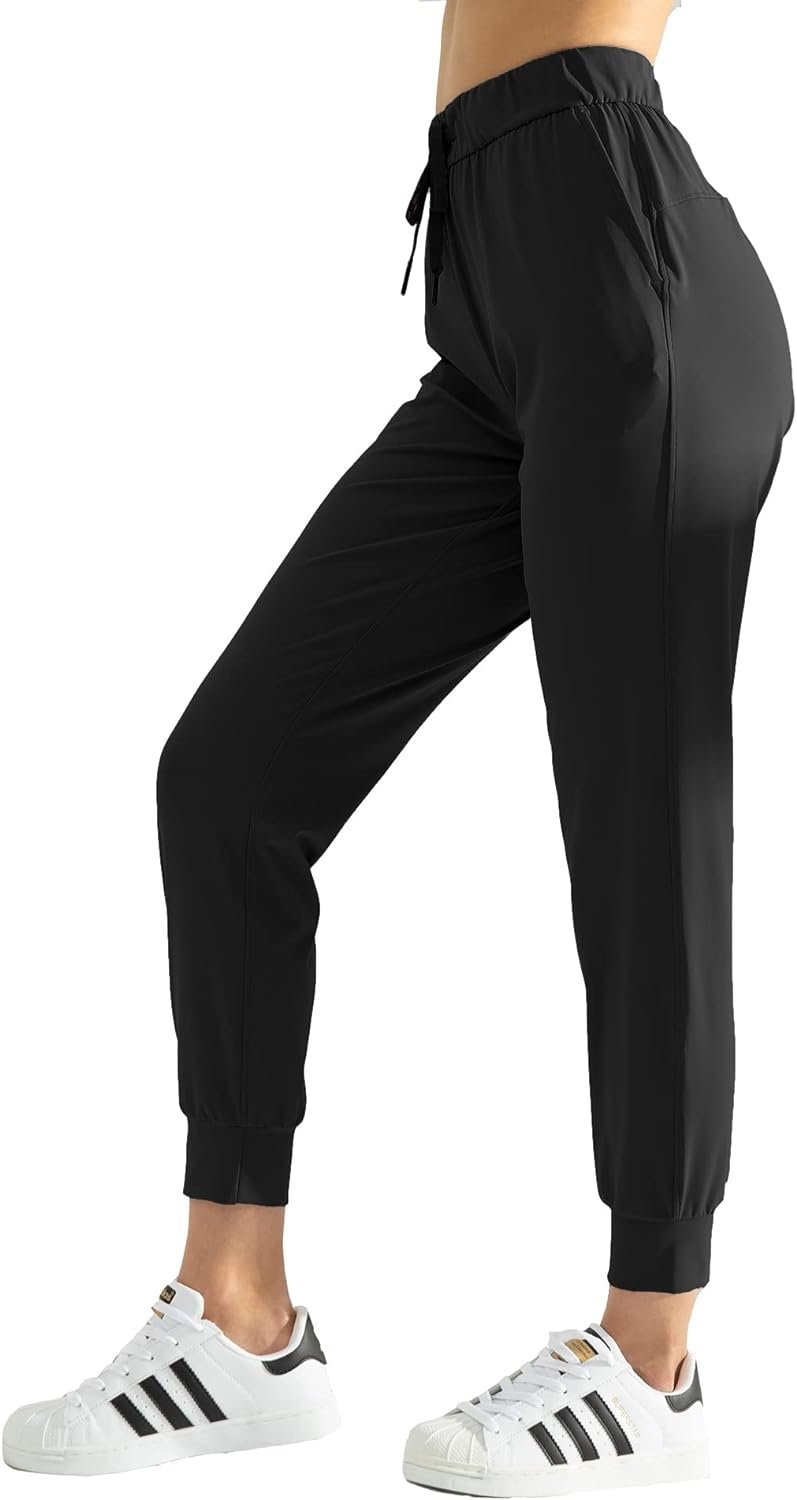 AJISAI Womens Joggers Pants Drawstring Running Sweatpants with Pockets Lounge Wear