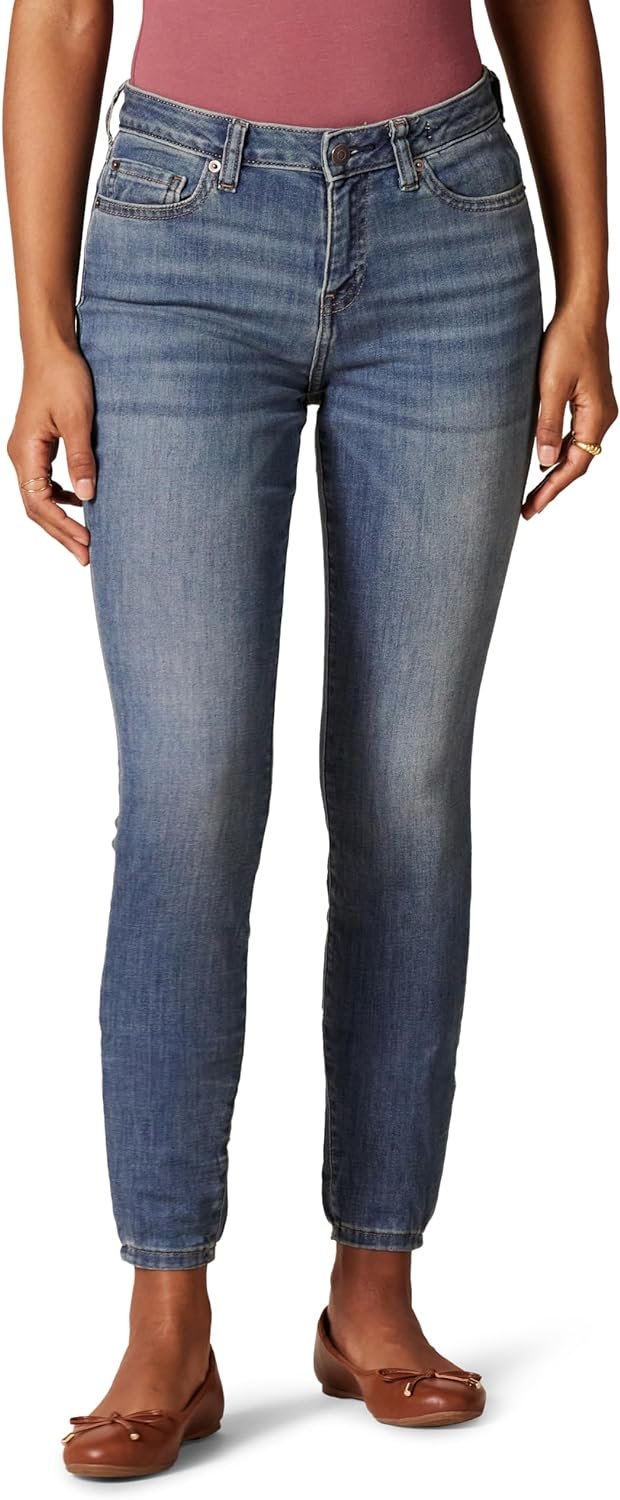 Amazon Essentials Womens Mid Rise Curvy Skinny Jean