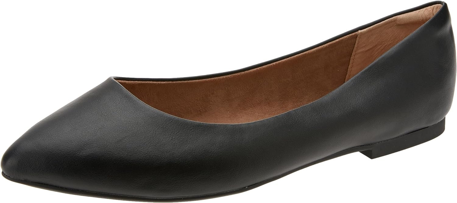 Amazon Essentials Womens Pointed-Toe Ballet Flat