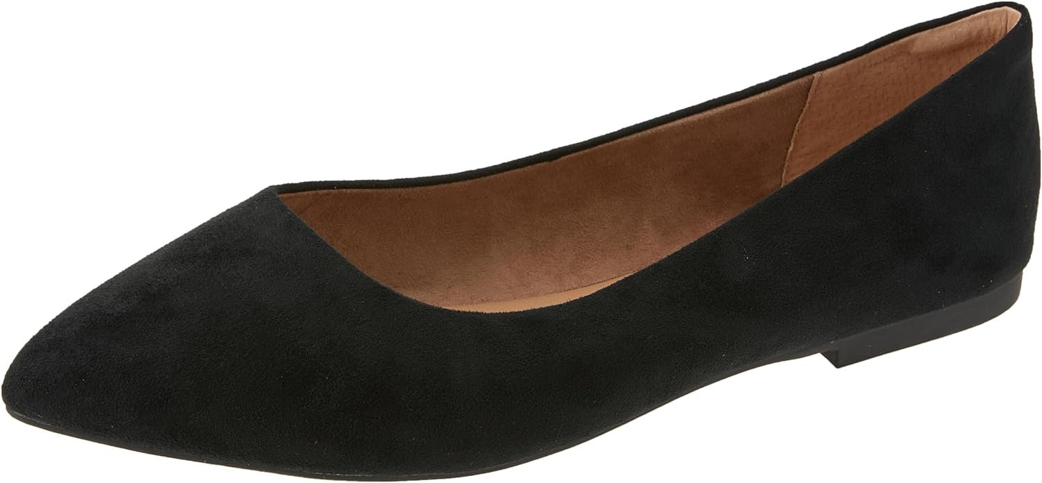 Amazon Essentials Womens Pointed-Toe Ballet Flat
