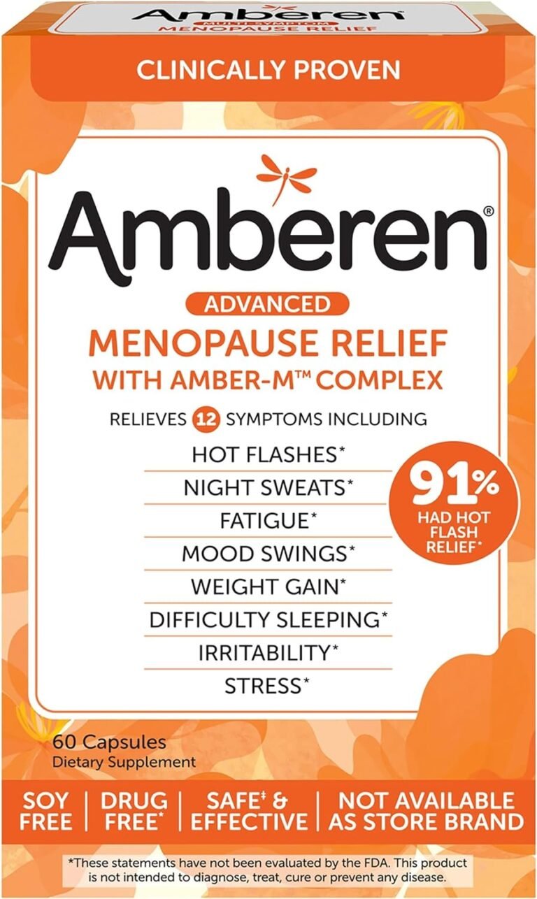 amberen menopause supplements for women multi symptom relief helps support hormone balance hot flashes night sweats suga