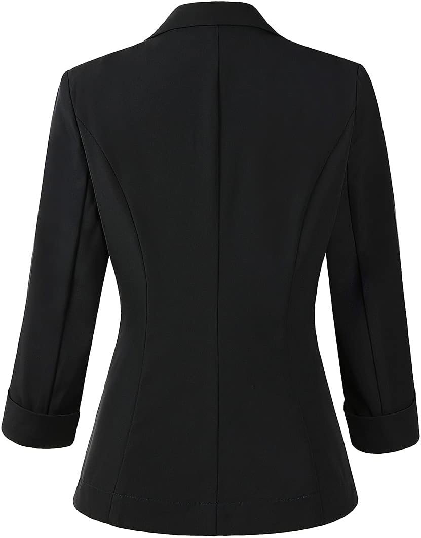 Beninos Womens 3/4 Sleeve Lightweight Office Work Suit Jacket Blazer