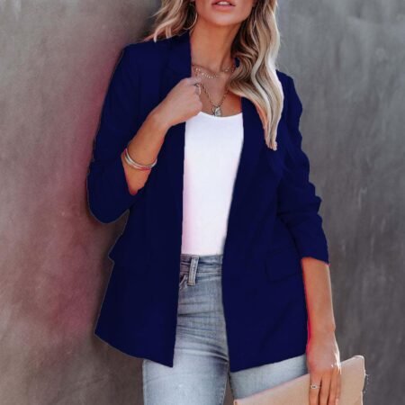 blazers for women business casual long sleeve button down blazer jacket lapel business suit jacket summer blazers