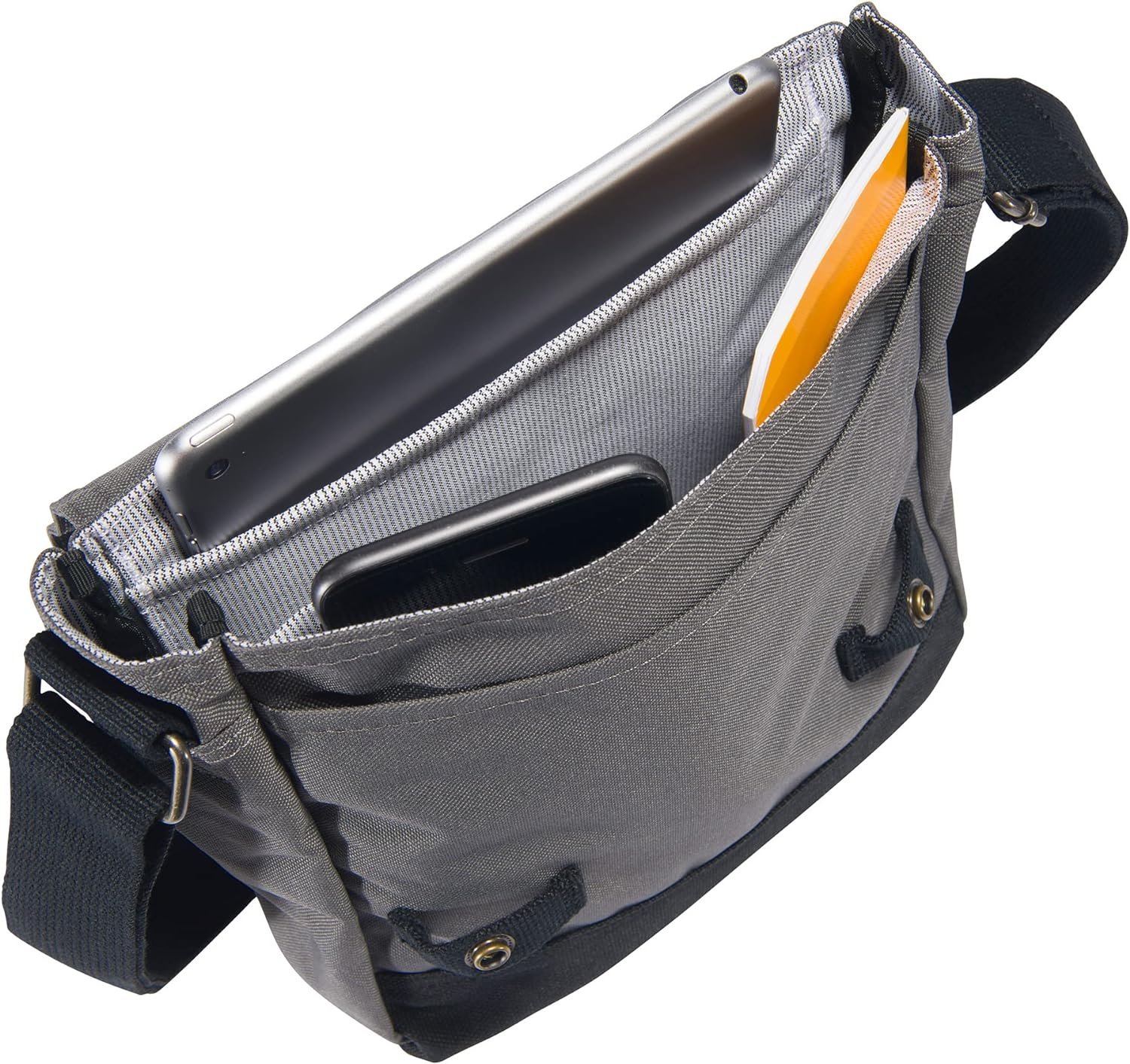 Carhatt Womens Crossbody Snap Bag Durable Adjustable Crossbody Bag With Flap Over Snap Closure