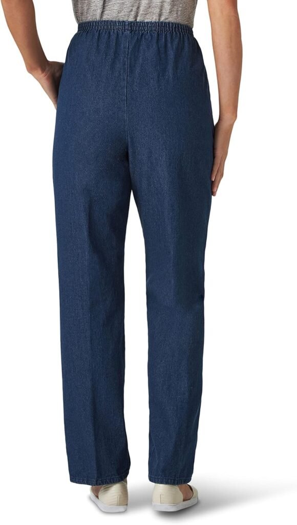 Chic Classic Collection Womens Cotton Pull-On Pant With Elastic Waist