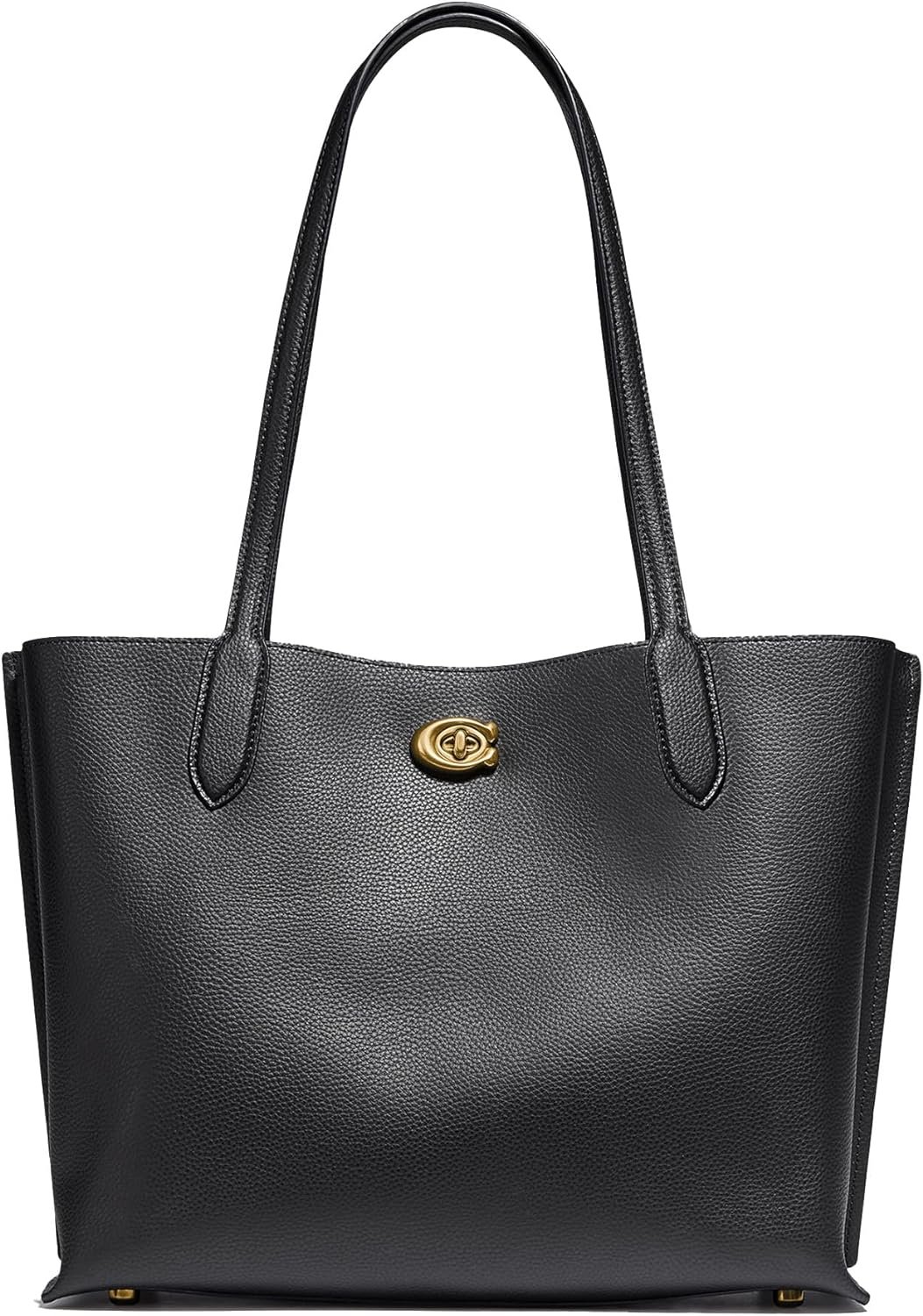 Coach Womens Polished Pebble Leather Willow Tote