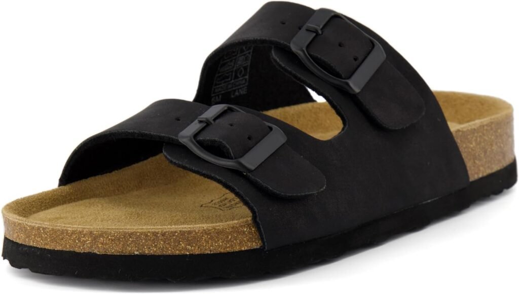 CUSHIONAIRE Womens Lane Cork Footbed Sandal With +Comfort,