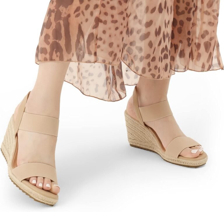 dream pairs womens open toe espadrilles dressy platform sandals slip on elastic ankle strap wedges sandals