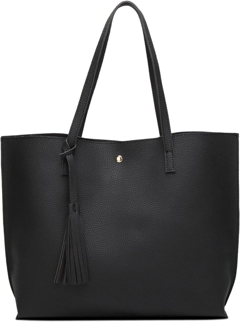 dreubea womens soft faux leather tote shoulder bag from big capacity tassel handbag