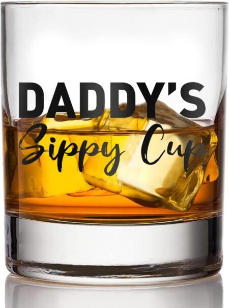 fathers day dad gifts for new dad husband from daughter son wife 11 oz whiskey glass birthday valentines day anniversary 3