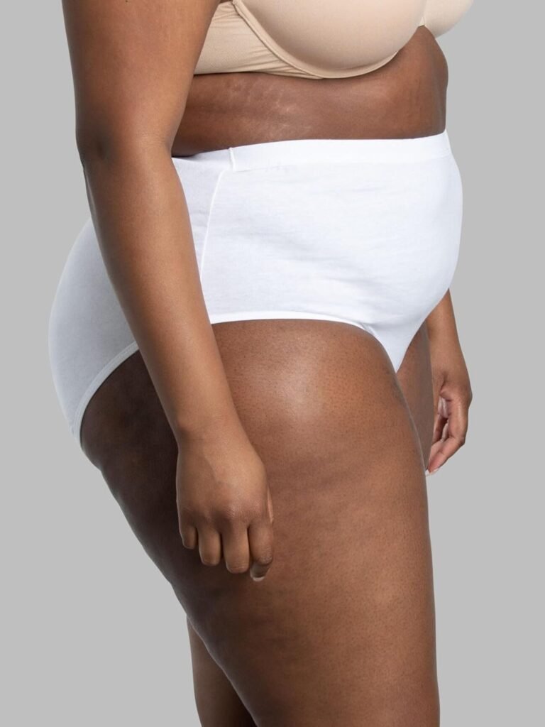 Fruit of the Loom Womens Eversoft Cotton Brief Underwear, Tag Free  Breathable, Available in Plus Size
