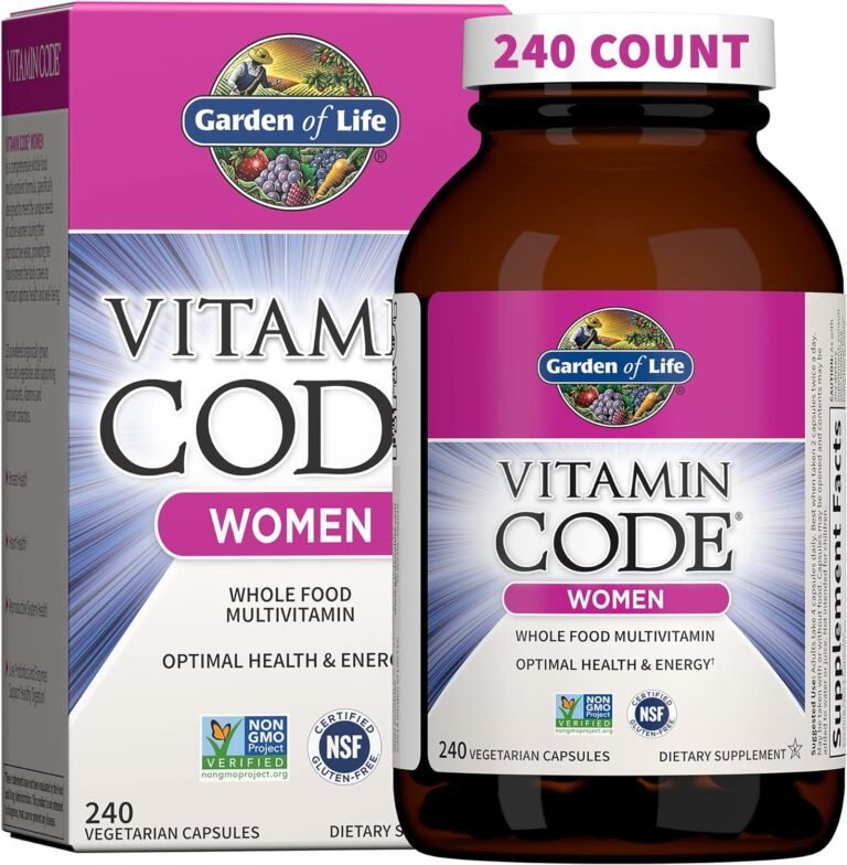 garden of life multivitamin for women vitamin code womens multi whole food vitamins iron folate not folic acid probiotic