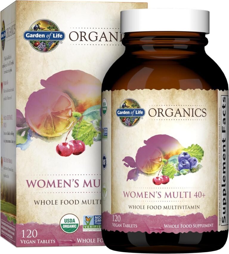 garden of life organics vitamins for women 40 plus 120 tablets womens multi 40 plus vegan vitamins for women over 40 hor