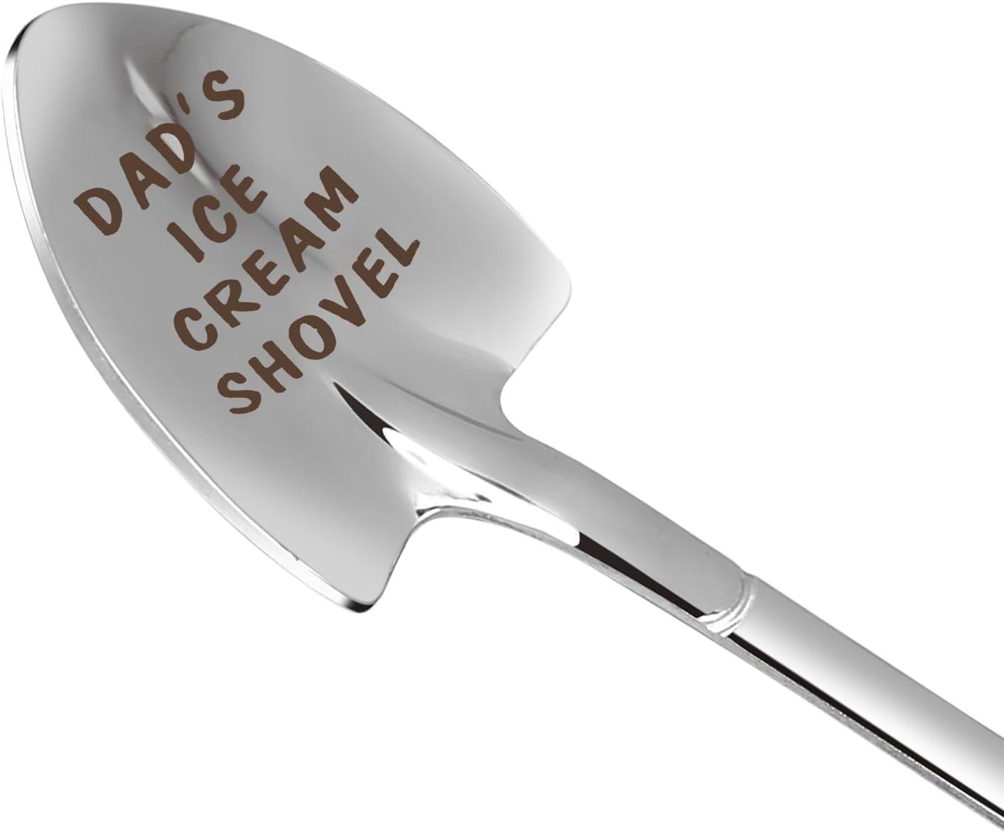 Gifts for Dad fathers day dad gifts Men Ice Cream Spoon Scoop for Ice Cream Lovers, Fathers Day Gifts for men Funny Engraved Stainless Steel Spoon Shovel, Birthday Fathers Gifts