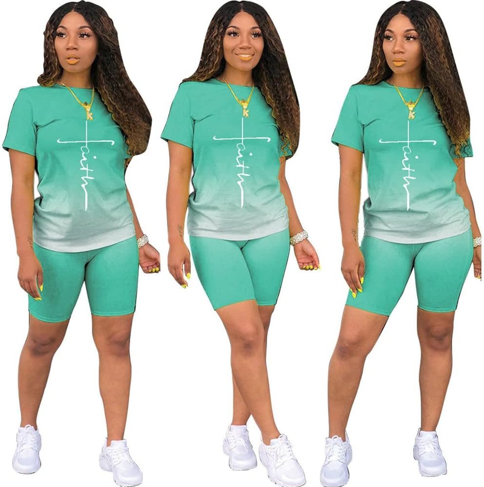 HOTGIRL Short Sets Women 2 Piece Outfits Plus Size Casual Sweatsuits Two Piece Outfits for Women Summer Tracksuits Suit Sets