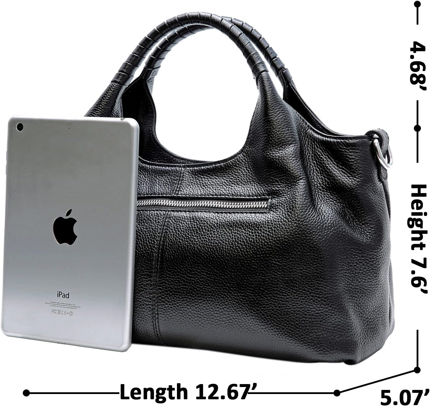 Iswee Genuine Leather Shoulder Bags Purses and Handbags for Women Top Handle Tote Satchel Ladies Hobo Crossbody Bags