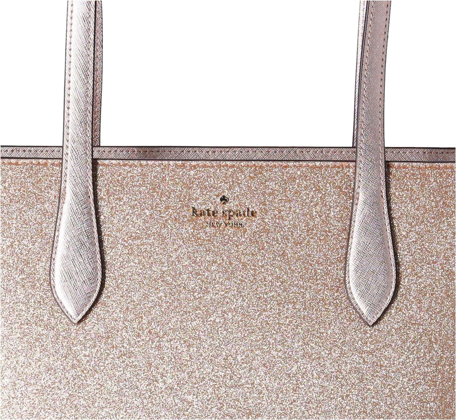 Kate Spade Glimmer Large Top Zip Tote Shoulder Bag Glitter Holiday