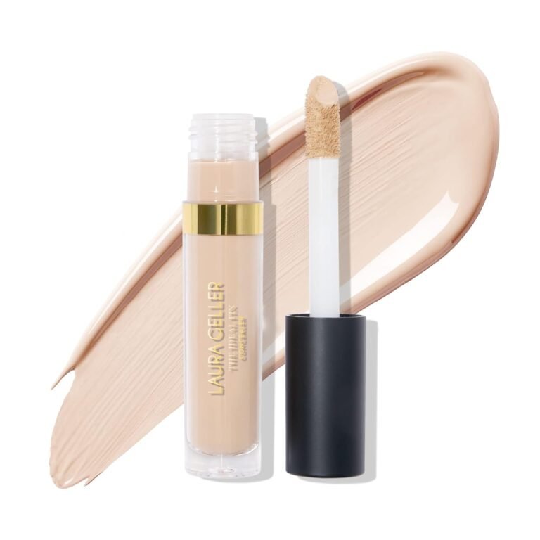 laura geller new york the ideal fix concealer porcelain buildable medium to full coverage liquid concealer covers under