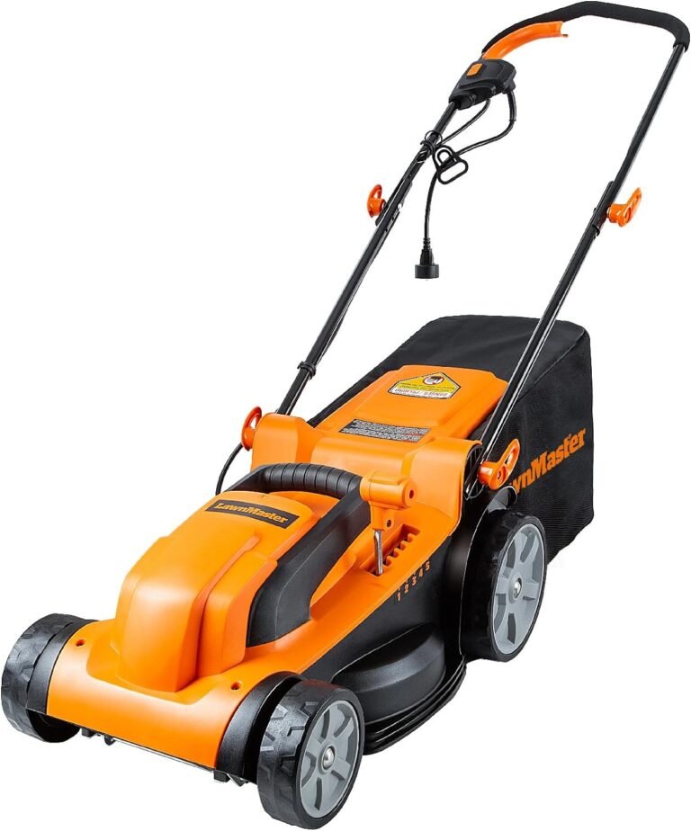 lawnmaster meb1114k electric corded lawn mower 15 inch 11amp
