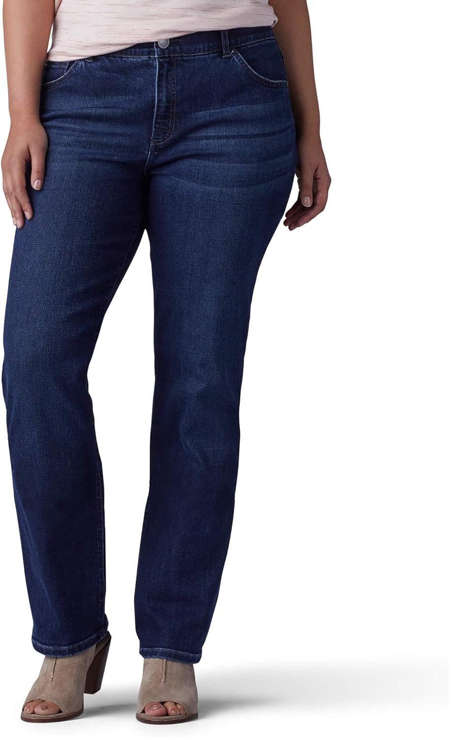 Lee Womens Plus Size Ultra Lux Comfort with Flex Motion Straight Leg Jean