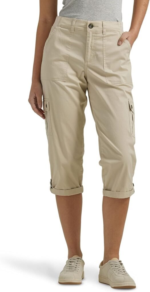 Lee Womens Ultra Lux Comfort with Flex-to-go Cargo Capri Pant