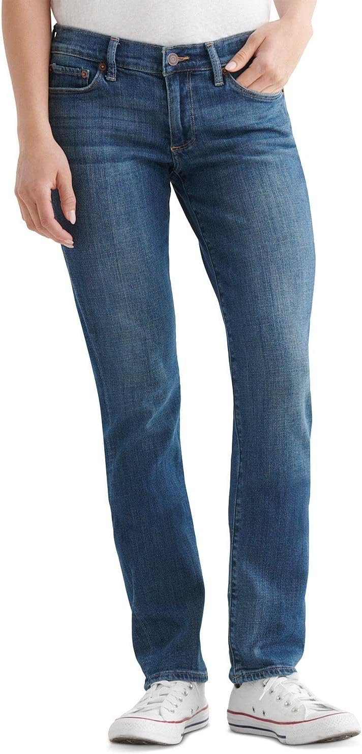Lucky Brand Womens Mid Rise Sweet Straight Jeans