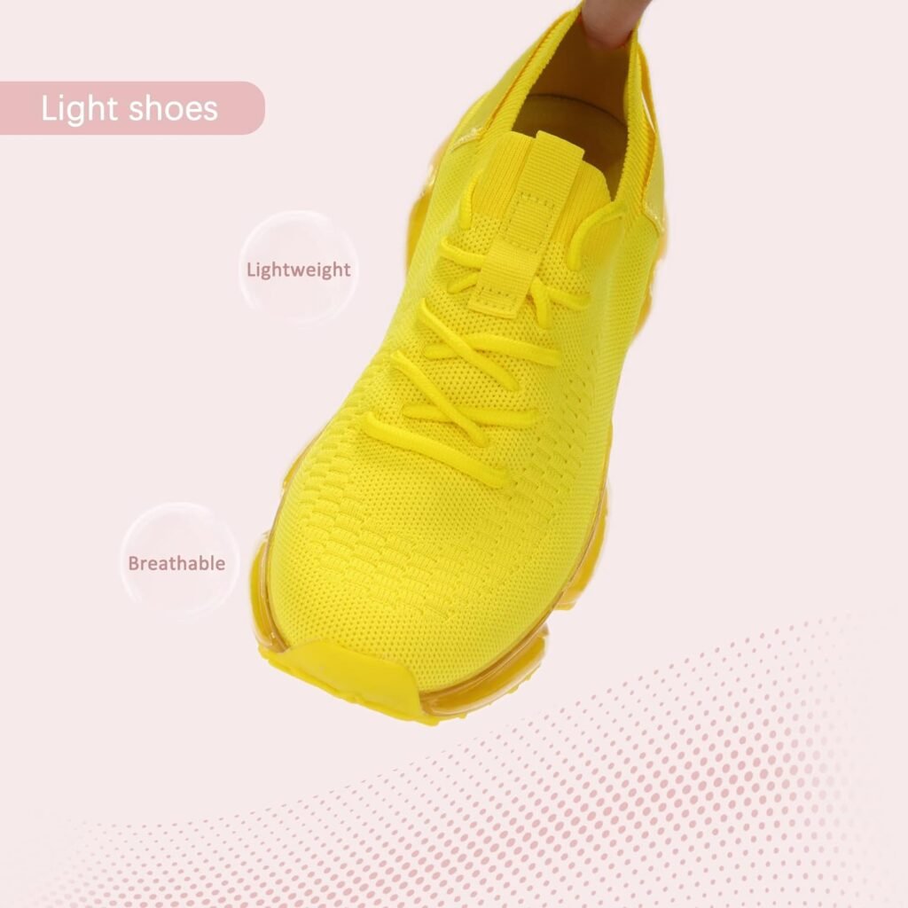 LUCKY STEP Women Air Cushion Fashion Sneakers Breathable Casual Comfortable Lightweight Walking Shoes