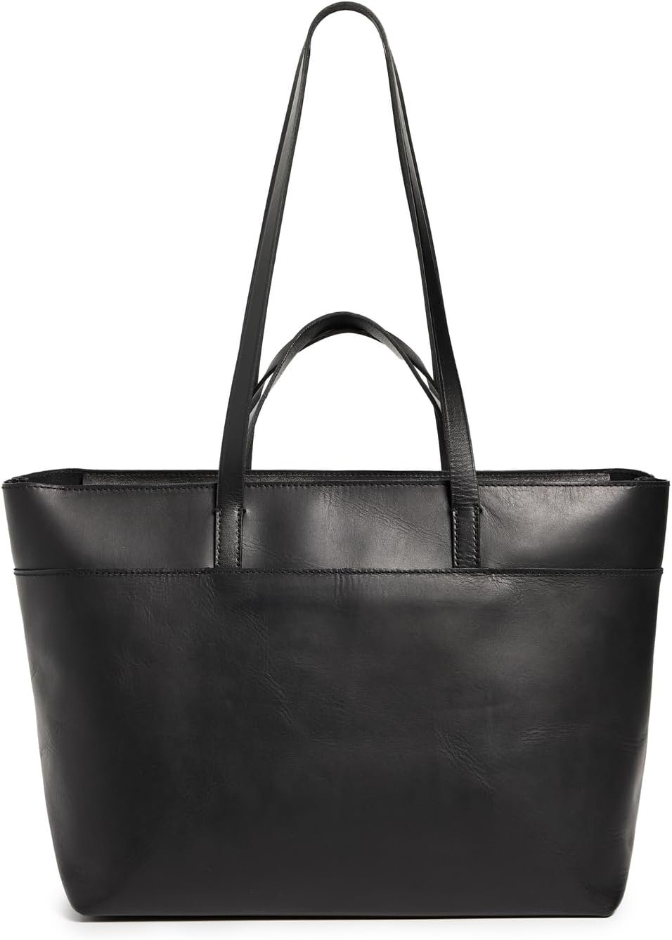 Madewell Womens The Zip-Top Essential Tote in Leather