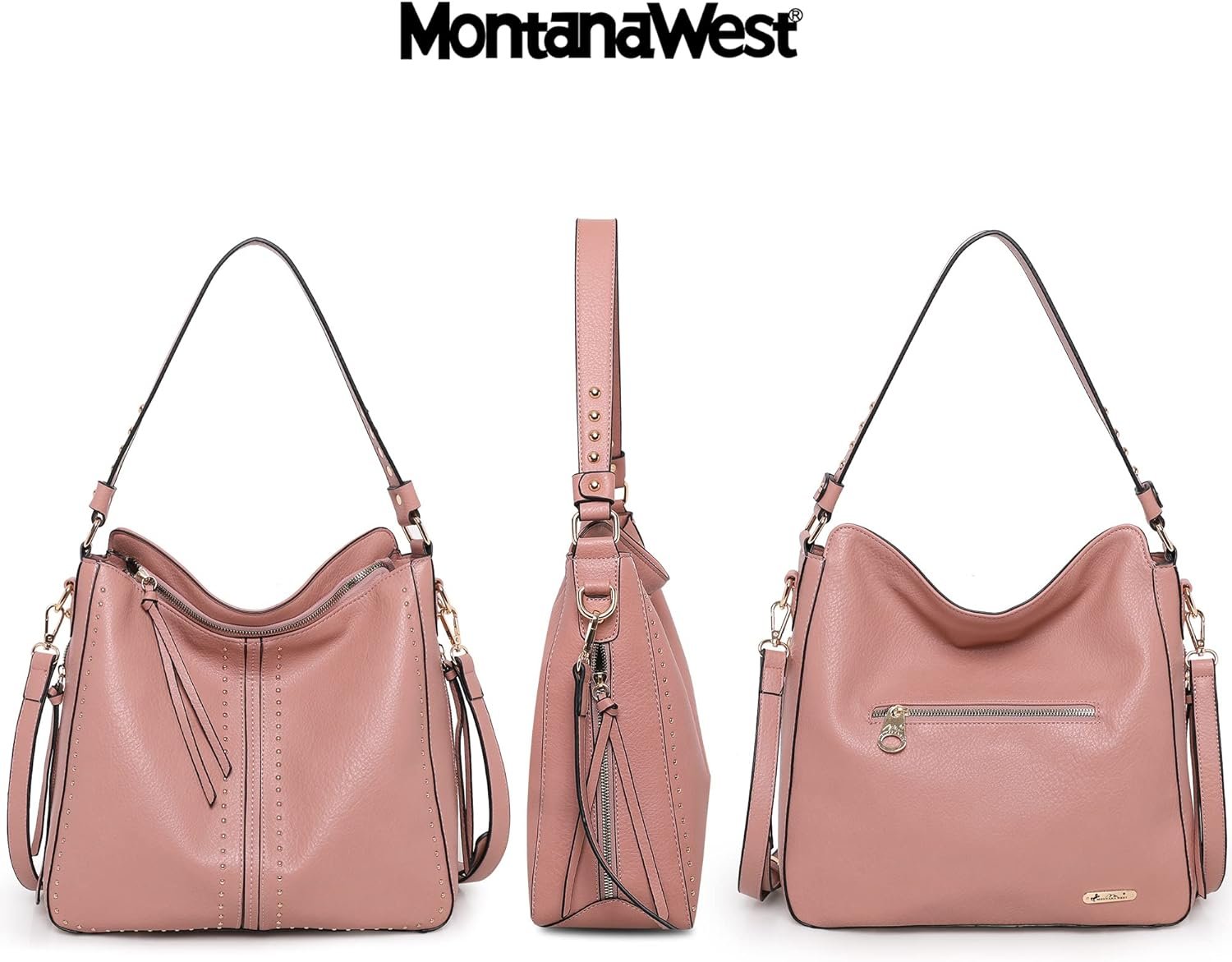 Montana West Hobo Bag for Women Large Conceal Carry Purse and Handbag Crossbody Shoulder Bag with Holster