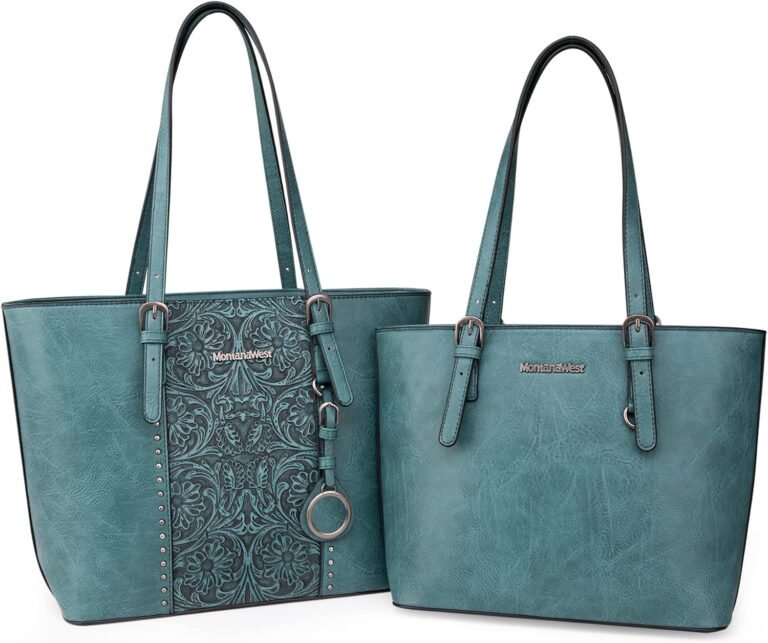 montana west tote bag for women large purse and handbags set embossed collection purse 2pcs set