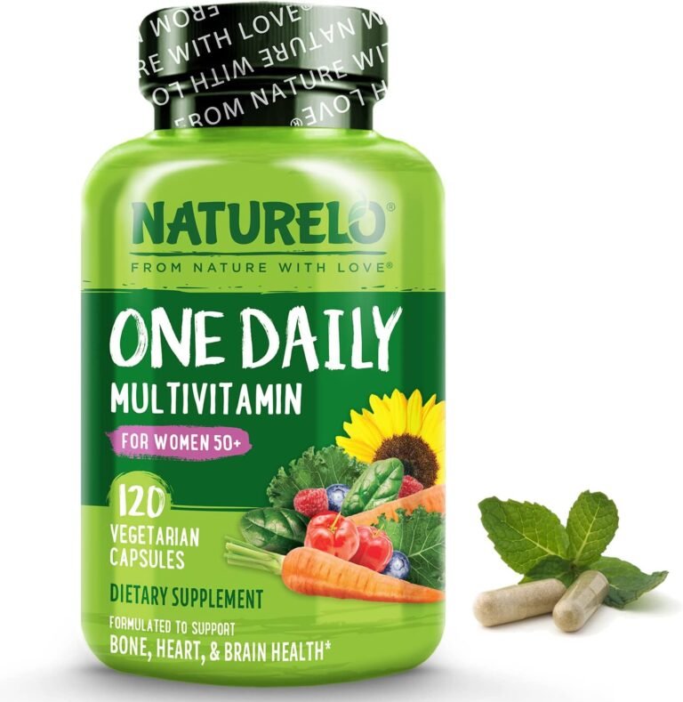 naturelo one daily multivitamin for women 50 iron free menopause support for women over 50 whole food supplement non gmo