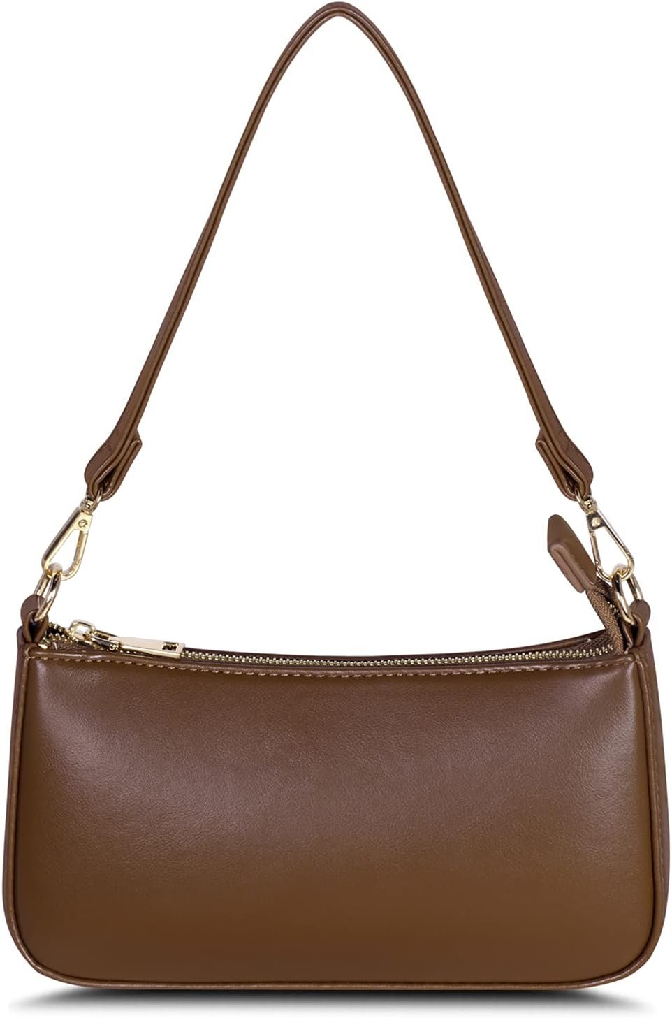NIUEIMEE ZHOU Shoulder Bag for Women Retro Vegan Leather Classic Clutch Tote HandBags Purses with Zipper Closure