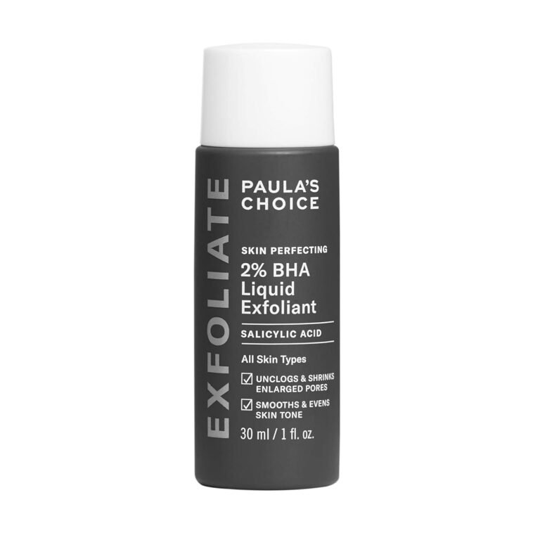 paulas choice skin perfecting 2 bha liquid salicylic acid exfoliant gentle facial exfoliator for blackheads large pores
