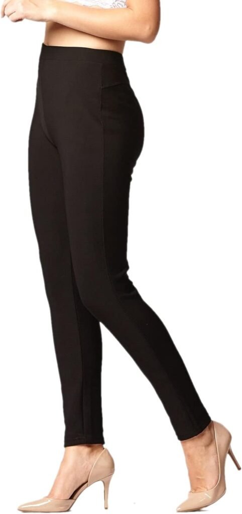 Premium Womens Stretch Ponte Pants - Dressy Leggings with Butt Lift - Madison