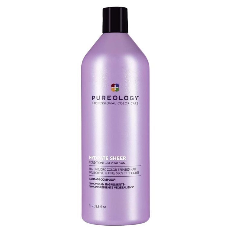 pureology hydrate sheer nourishing conditioner for fine dry color treated hair sulfate free vegan