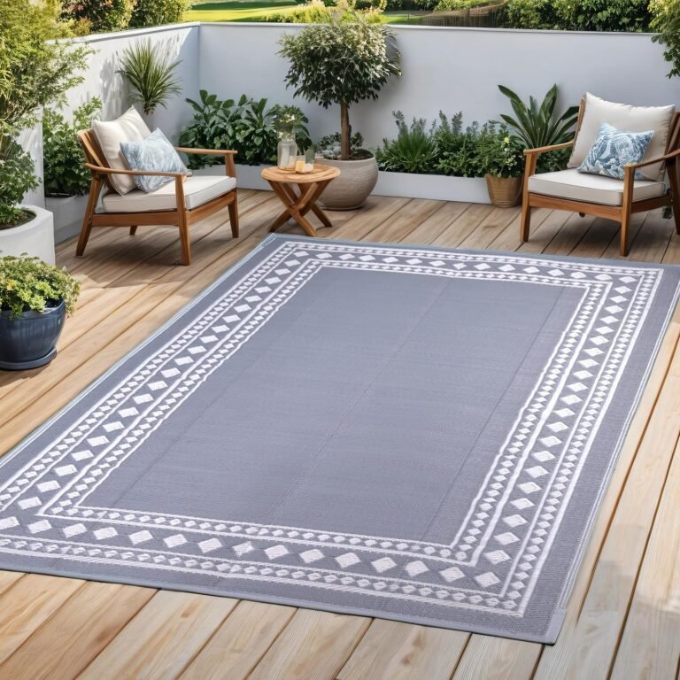 rurality outdoor rugs 6x9 waterproof for patios clearanceplastic straw mats for backyardporchdeckbalconyreversible2 fram