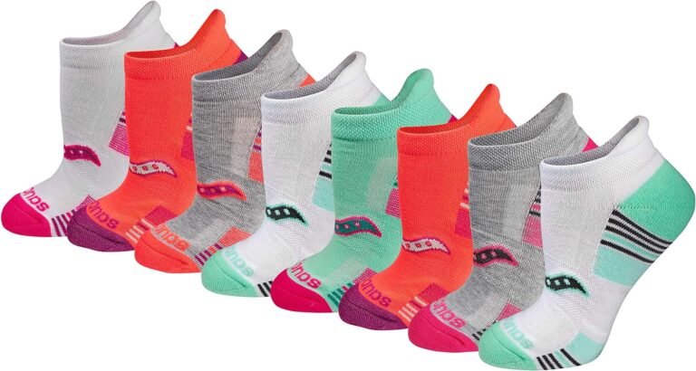 saucony womens 816 pairs performance heel tab athletic socks