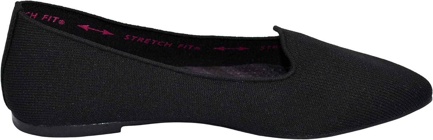 Skechers Womens Cleo Sherlock Engineered Knit Loafer Skimmer