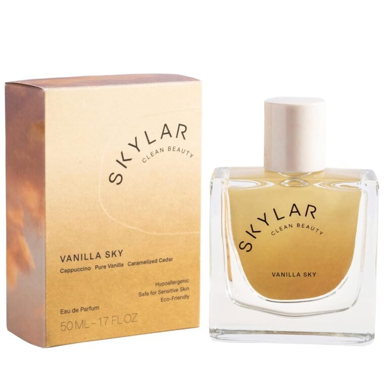 skylar vanilla sky eau de perfume hypoallergenic clean perfume for women men vegan safe for sensitive skin gourmand perf