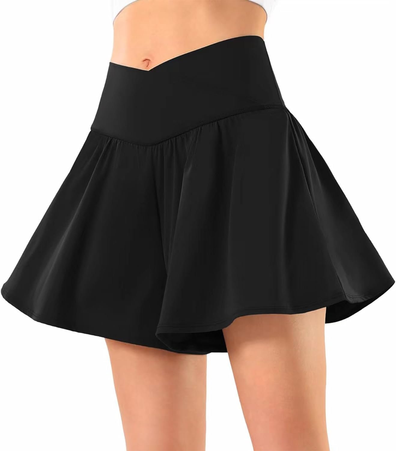 Tennis Skirt for Women with Pockets Shorts Flowy Athletic Shorts 2 in 1 Butterfly Running Shorts Pleated Golf Skirt Skort