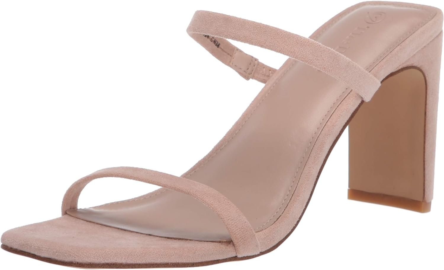The Drop Womens Avery Square Toe Two Strap High Heeled Sandal