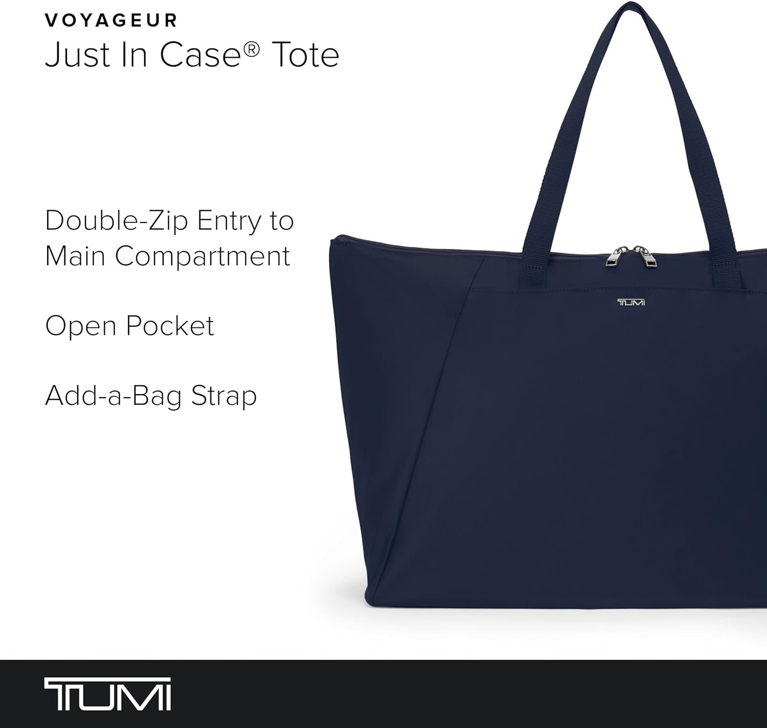 TUMI - Just In Case Tote - Packable Travel Bag - Foldable Travel Tote Bag- Water-Resistant Tote - 14.0 X 23.0 X 9.0