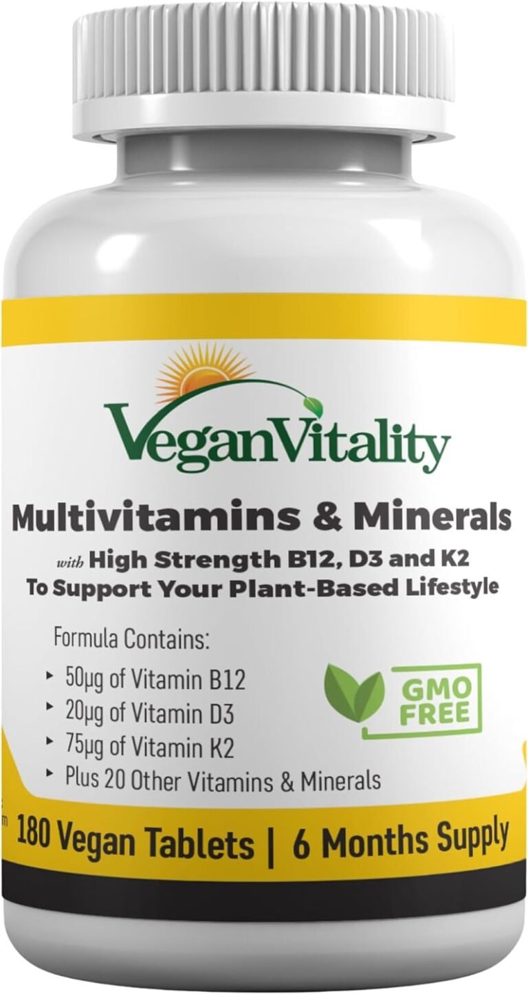 vegan multivitamins minerals for women and men with high strength vitamin b12 d3 k2 180 multivitamin tablets 6 months su