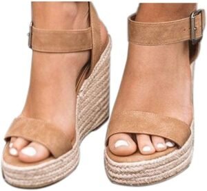 vickimiddotvicki womens platform sandals wedge ankle strap open toe sandals 1