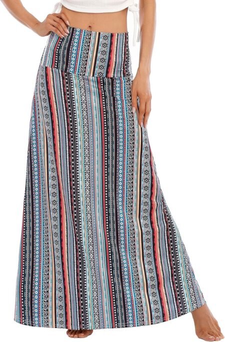 zando long skirts for women trendy dresses high waisted maxi skirt casual workout stretchy flared flower skirt for girls