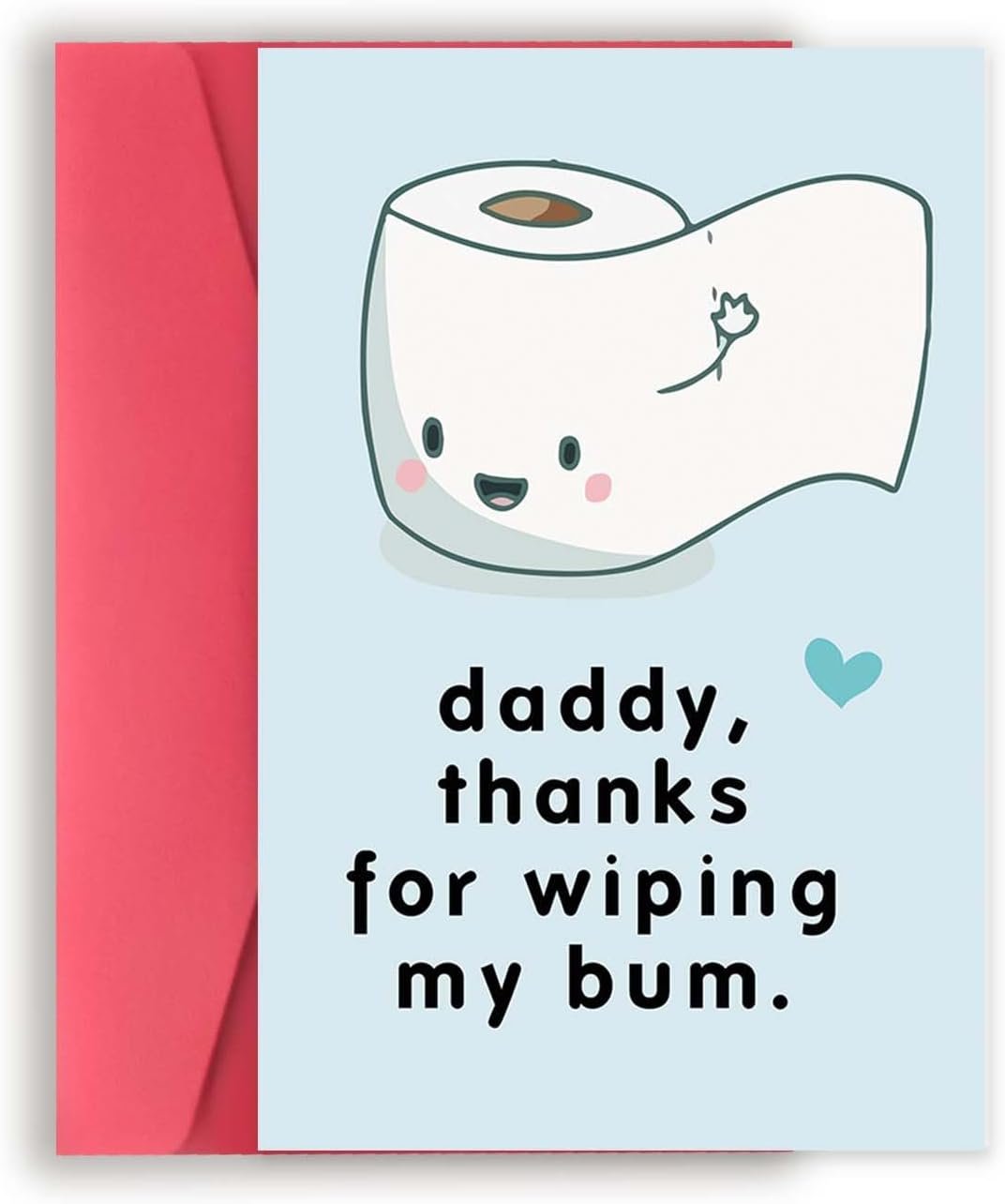 Zyulin Sweet Fathers Day Cards Gifts for Boyfriend Husband, Happy Fathers Day Card Gift from Wife Girlfriend, Wonderful Fathers Day Card to My Favorite Father, Love Card